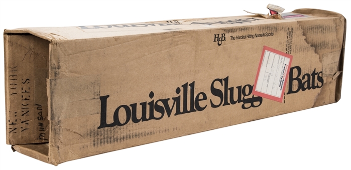 1979 Thurman Munson Final Bat Order Louisville Slugger Box 